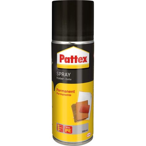 Pattex 9H PXSP8 Spray, Adesivo Trasparente da 200 ml con Elevata Forza di adesione istantanea per incollaggi permanenti in Ambienti Interni