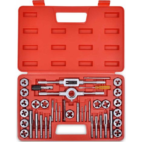 vidaXL Juego de machos y terrajas 40 piezas (1/2)