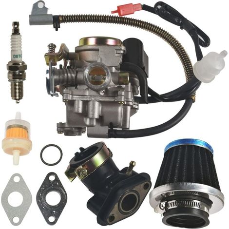 Hochleistungs-Vergaser 4-Takt für 50-cm³-Roller und Mopeds (49–50 cm³) – Modell PD18J mit Ansaugkrümmer