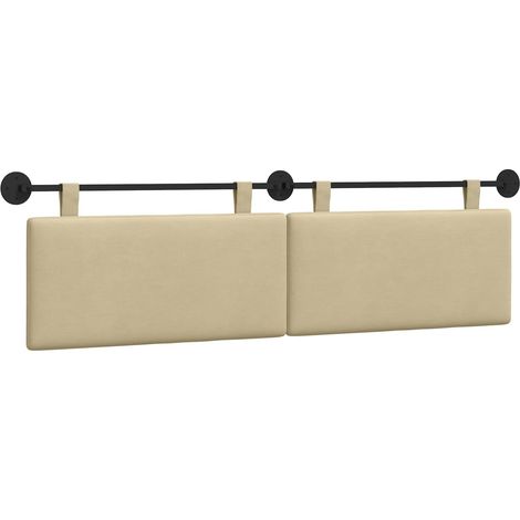 Maison Exclusive - Testiera sospesa Grigio Verde Chiaro Tessuto in Cords