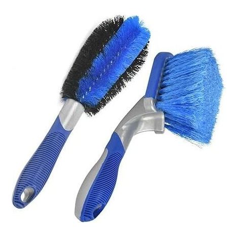 Lot de 2 brosses pour jantes et pneus de voiture pour nettoyage de jantes de voiture