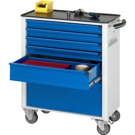 Chariot à outils Rau avec 6 tiroirs métal LxPxH 700x350x860mm (1/5)