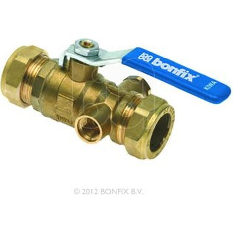 Bonfix Robinet à bille avec drainage auto-freinant 15mm kiwa (1/3)