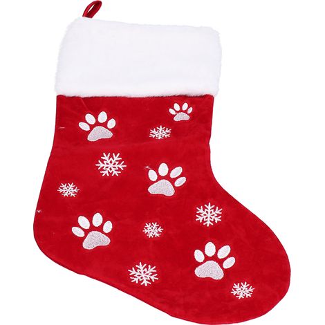 Suspension de Noël Rouge pour Sapin, Poche Cadeau Décorative pour Fête et Maison, Ornement Artisanal (1/5)