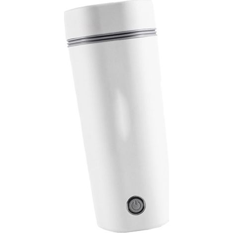 Bouilloire électrique portable améliorée en acier inoxydable 304, petite tasse de voyage pour faire bouillir de l'eau, idéale pour la maison, les activités de plein air et le bureau. Blanche, prise CN (1/5)