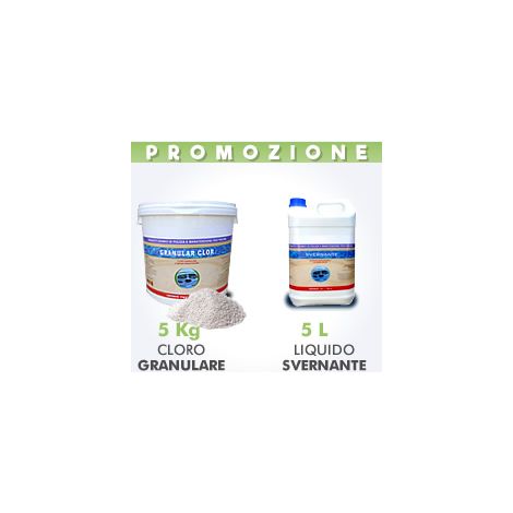 5 Kg Cloro granulare + 5 L Svernante
