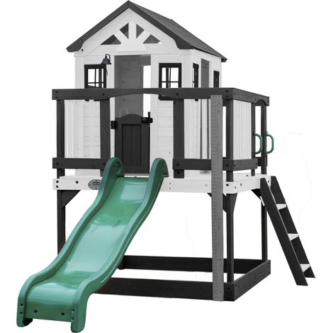 Backyard Discovery Sweetwater Heights, Aire De Jeux En Bois  Cabane Extérieur Bois Enfant  Maisonnette Exterieur Avec Cuisine, Toboggan, Bac À Sable - 310 X 190 X 230 Cm / 3 À 10 Ans