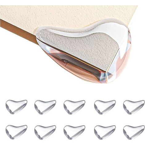 Angle de Table,10 Pièces Transparent Protection Coin de Table Bébé avec Adhésif Renforcé pour Tables et Coins de Meubles (1/5)