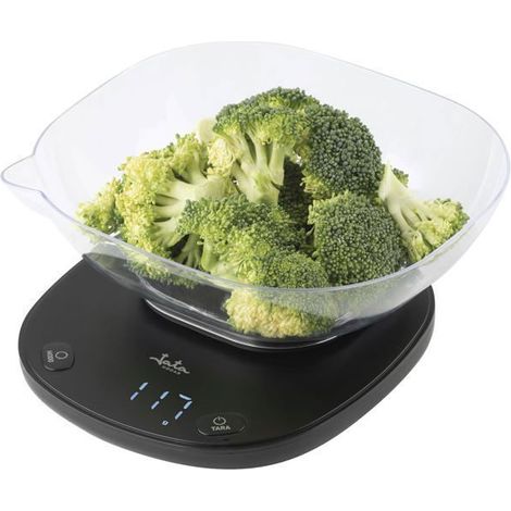 JATA HOGAR HBAL1709 Digitale Küchenwaage mit 1 L Schüssel bis zu 5 kg