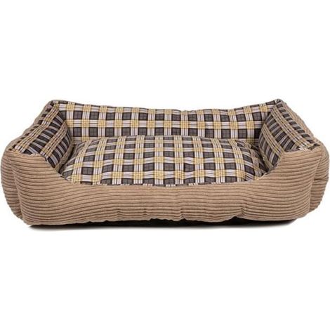 Canapé-lit - L - Beige - 75 x 58 x 19 cm - Pour chien moyen - Intérieur (1/3)