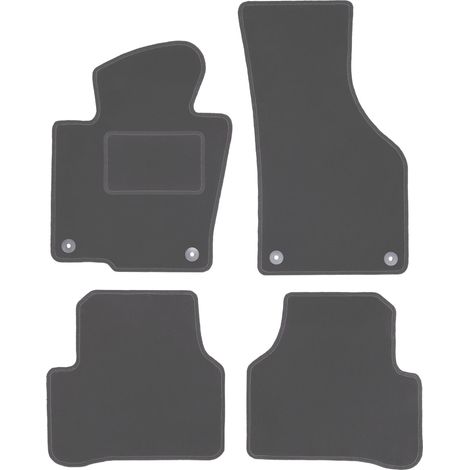 Velours-Fußmatten in Graphit für: Volkswagen Passat CC Coupé (2008-2012) (1/5)