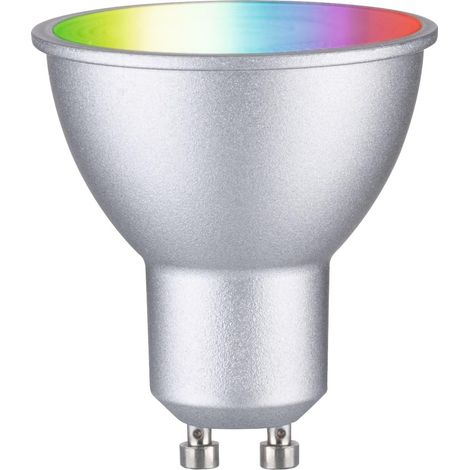 29149 Standard 230V Smart Home Zigbee réflecteur LED GU10 350lm 4,8W RGBW+ gradable Chrome mat ampoule (1/5)