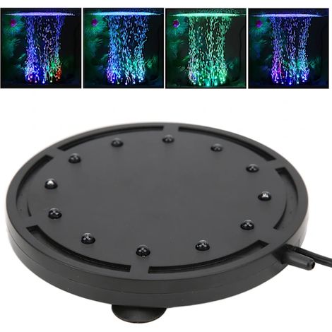 Lampe à bulles pour aquarium Q12, éclairage paysager LED, lampe de plongée, plaque d'enrichissement en oxygène, prise UE 100-240 V (1/4)