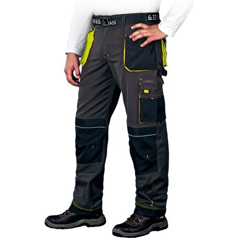 Arbeitshose schwarz/gelb o. blau in versch. Größen 46 gelb (1/2)