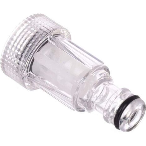 Filtro de agua para hidrolimpiadora, conexión de 3/4", compatible con conectores de jardín. (1/4)