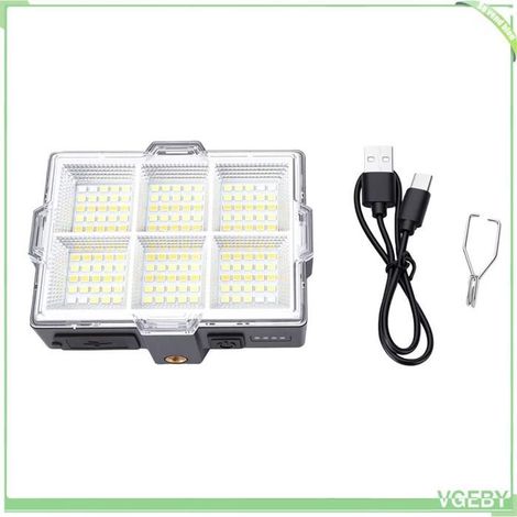 Lampe de travail solaire - FAFEICY - 2000 lm - 2800 mAh - Charge solaire & USB (1/5)