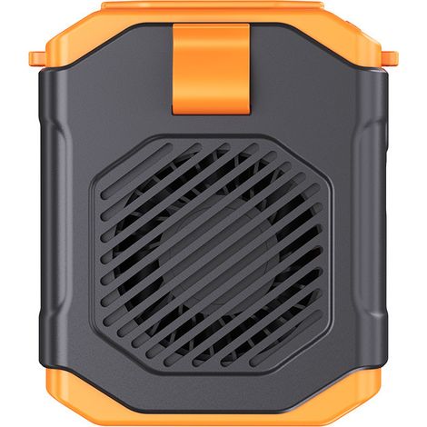 Ventilador portátil de tamaño reducido, mini ventilador de refrigeración, 5 velocidades, recargable por USB (naranja) (1/5)