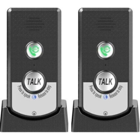 Lot De 2 Interphones Sans Fil Pour La Maison, Appelant Bidirectionnel, Interphone Vocal Portable Sans Fil Ultra Longue Distance Pour Personnes âGéEs, Communication De PièCe à PièCe,Sonnerie D'Appel,de (1/4)