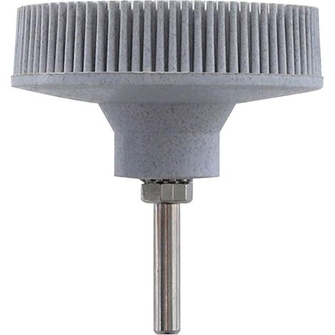 Brosse de polissage à poils, disque à poils de 7,6 cm (3 pouces) grain 120, brosse abrasive, roue de polissage en caoutchouc diamant, convient aux métaux fins(blanc). (1/4)