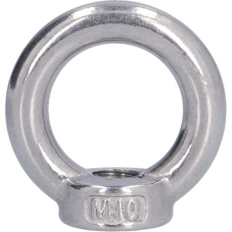 Écrous à œil Zoternen Fafeicy, 10 pièces, écrous de levage en acier inoxydable, boulons à œil robustes pour grue de navire, ingénierie, métallurgie, fret ferroviaire (M5), écrou (1/5)