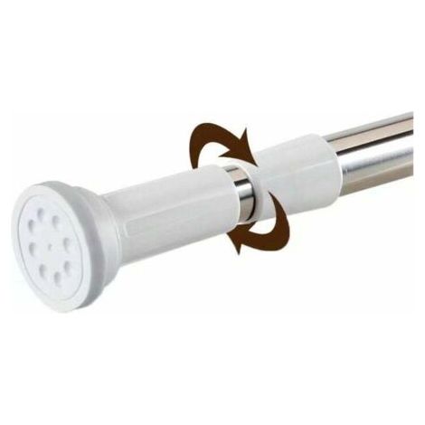 Tringle à rideau extensible sans perçage 50-80 cm – Acier inoxydable – Charge max 20 kg – Installation rapide sans outils (1/5)