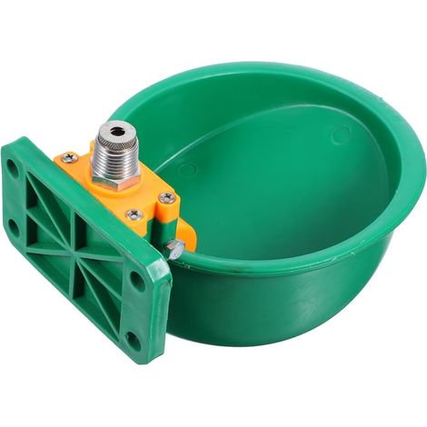 Abreuvoir Automatique Grosse Moutons et Chèvres pour Bol D'eau Vert Plastique et Cuivre, Accès Facile, Usage Ferme, Large Applicabilité, pour Troupeaux et Élevage (1/5)