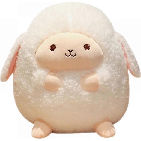 (11,8", moyen, blanc) Oreiller en peluche mouton, oreiller en peluche pour (1/5)