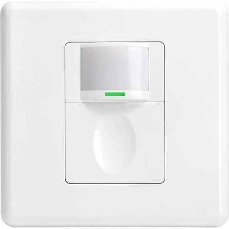PIR-Bewegungsmelder für den Innenbereich – Druckknopf-Wandlichtschalter – 2-adrig – 3 Modi – Manueller Bewegungsmelder – 230 V – Einstellbarer Infrarotschalter – Für Flure