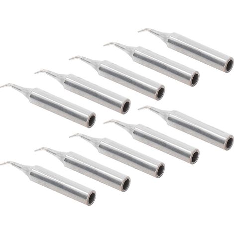 Lot de 10 pointes de rechange pour fer à souder, station de soudage, outil de soudage, pointe de soudage universelle à chauffage interne de type IS (tête coudée) (1/5)
