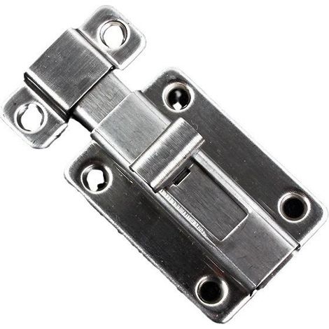 Boulons de porte, 2 pièces Loquets de porte de sécurité en acier inoxydable de 4 pouces avec vis pour tous les types de portes internes (1/5)