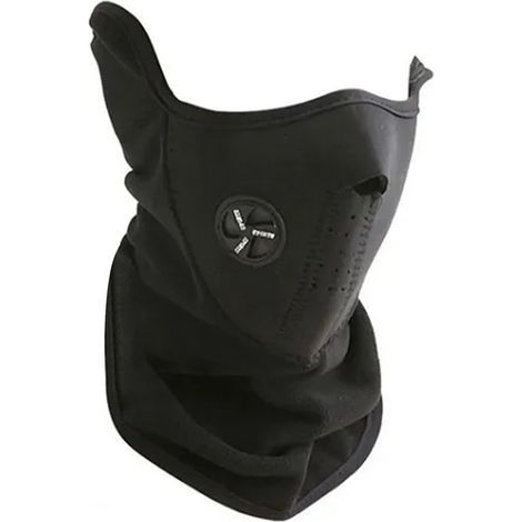 Cache-cou sportif en soie glacée pour cyclisme, protection solaire et fraîcheur avec crochets d'oreilles (gris foncé) (1/5)
