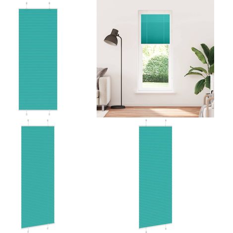 vidaXL Plissee Petrolgrün 70x200 cm Stoffbreite 69,4 cm Polyester (1/5)