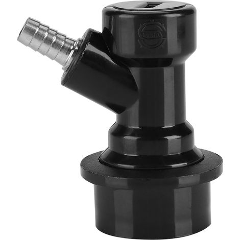 Carbonateur à bouchon en acier inoxydable pour brassage maison avec déconnexion à bille et verrouillage pour liquide, raccord cannelé 1/4". (1/5)