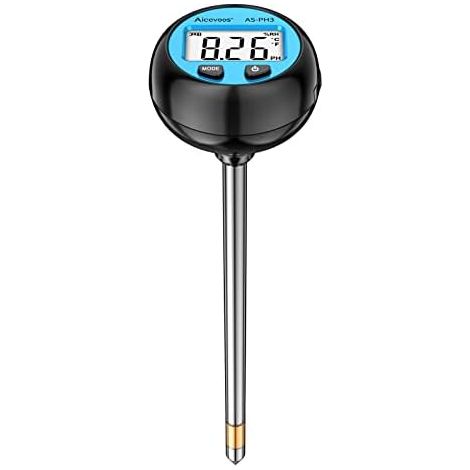 Boden Feuchtigkeitsmesser für Pflanzen, PH Wert Bodentester, 3 in 1 Feuchtigkeitsmessgerät Pflanzen mit PH/Temperatur/Feuchtigkeit für Außen- und Zimmerpflanzen (PH3)