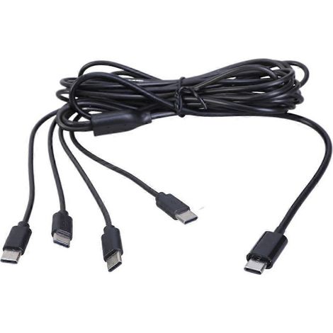4-in-1 USB-C-Ladekabel für Mobiltelefone, Laptops, Tablets und mehr