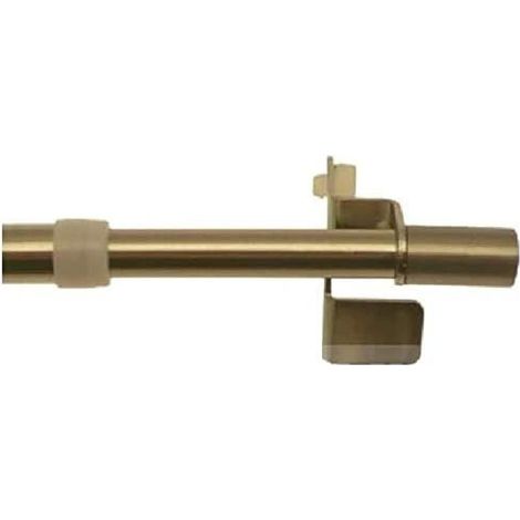 Tringle à rideau extensible autobloquante 80-110 cm – Décor laiton – Diamètre 10 mm – Fixation sans perçage – Ateliers 28