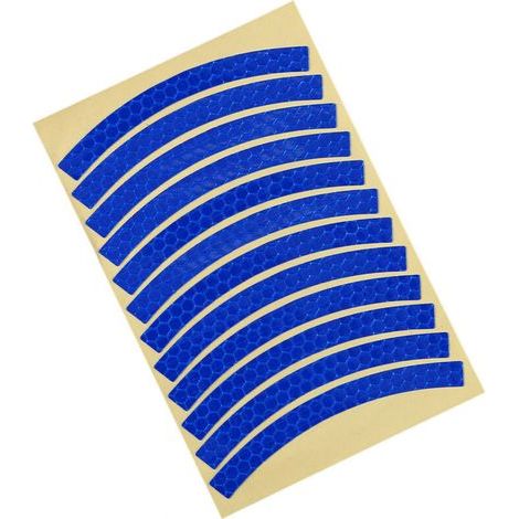 pair 60 pièces de bandes réfléchissantes bande de protection de roue d'avertissement étanche accessoires de vélo (1/5)