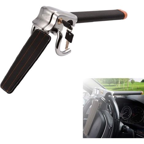 Verrou de volant de voiture avec marteau de sécurité, universel pour voitures, camions légers, camionnettes et SUV