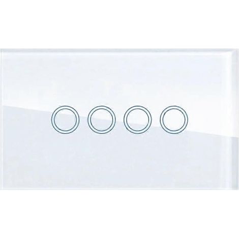 2500W WLAN-Smart-Schalter mit 4 Touch-Tasten und Neutralleiter, kompatibel mit Alexa und Google Home. (1/5)