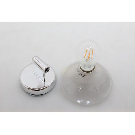 [NEUWERTIG] B-Ware Teti Wandleuchte Deckenlampe Wandlicht Deckenlicht E27 transparent Leuchte 28W (1/2)