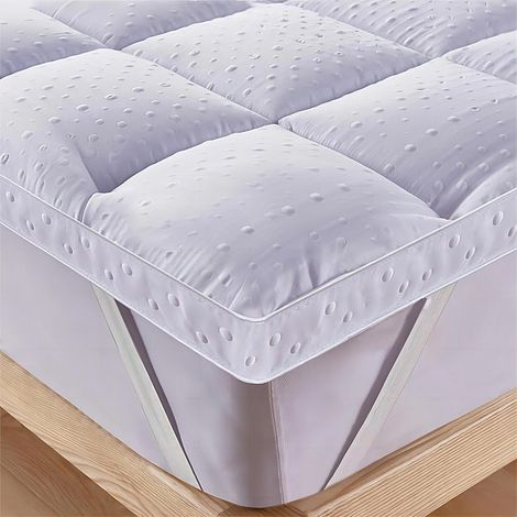 Surmatelas, 3D Couvre Matelas en Microfibre, Extra Doux et Respirant et Hypoallergénique - 180 x 200 cm (1/5)