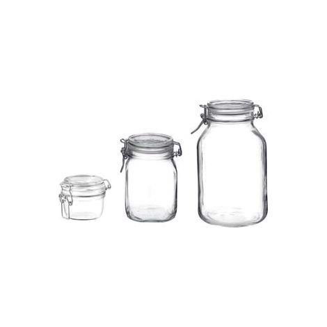 VASO VETRO FIDO ERMETICO- - ø mm.83 ml.125 - 6 pezzi BORMIOLI