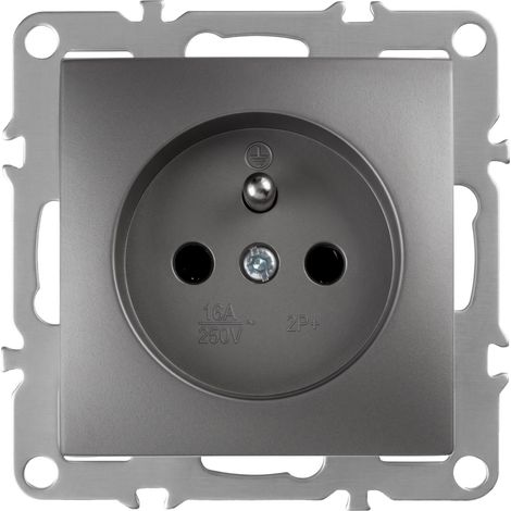 Toolight Single Grounded Socket Oste Jnh001-g Grey (1/5)