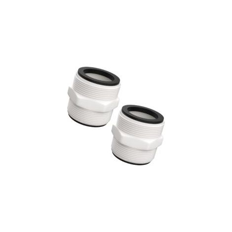 Juego de 2 conectores de manguera de piscina divididos compatibles con la bomba de piscina Intex Coleman de 3,8 cm con 2 juntas tóricas en L, piezas de conexión de manguera para piscinas elevadas