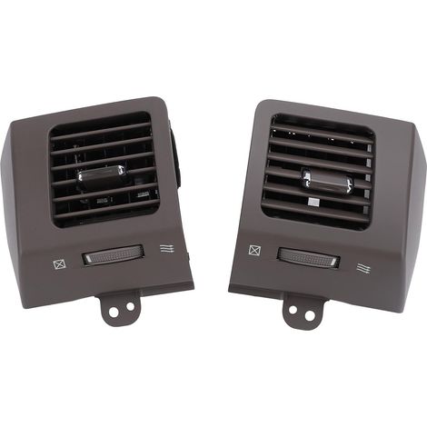 Nannigr 1 paire sortie de voiture de voiture de voiture Amélioration du conducteur de débit et du tableau de bord côté passager AC pour Prado J120 2002 à 2009 Gray