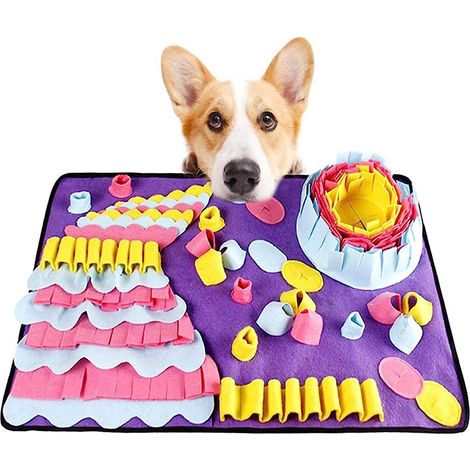 Tapis de dressage interactif violet pour chien (1/4)