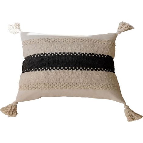 Coussin jacquard multicolore pour canapé, tête de lit, salon, chaise, voiture (sans noyau).