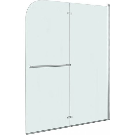 Faltbare Duschkabine 2 Paneele ESG 120 x 140 cm vidaXL (1/5)