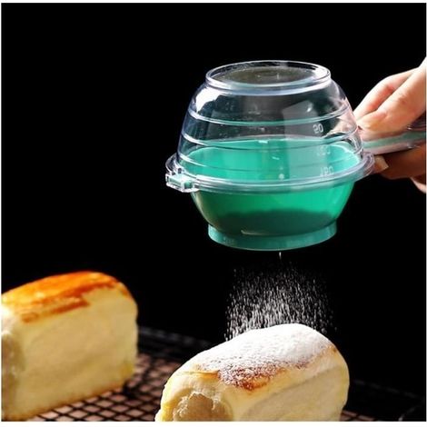 sieve of measurement,Sieve to flour,Lid to Mesh Fines Sieve to Flour,with scale,for Kitchen,Restaurant,Magasin of Desserts (1/4)