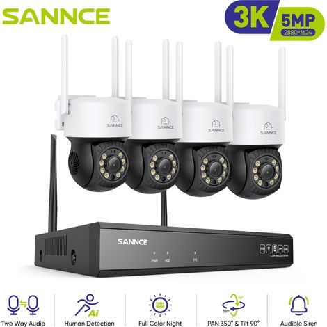 ANNKE 4K Outdoor Wireless Security Camera with Remote Access Instant Alerts Night Vision IP66